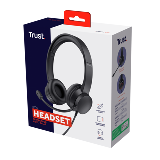 Trust headset supraaurales PC con diadema ajustable - 25087