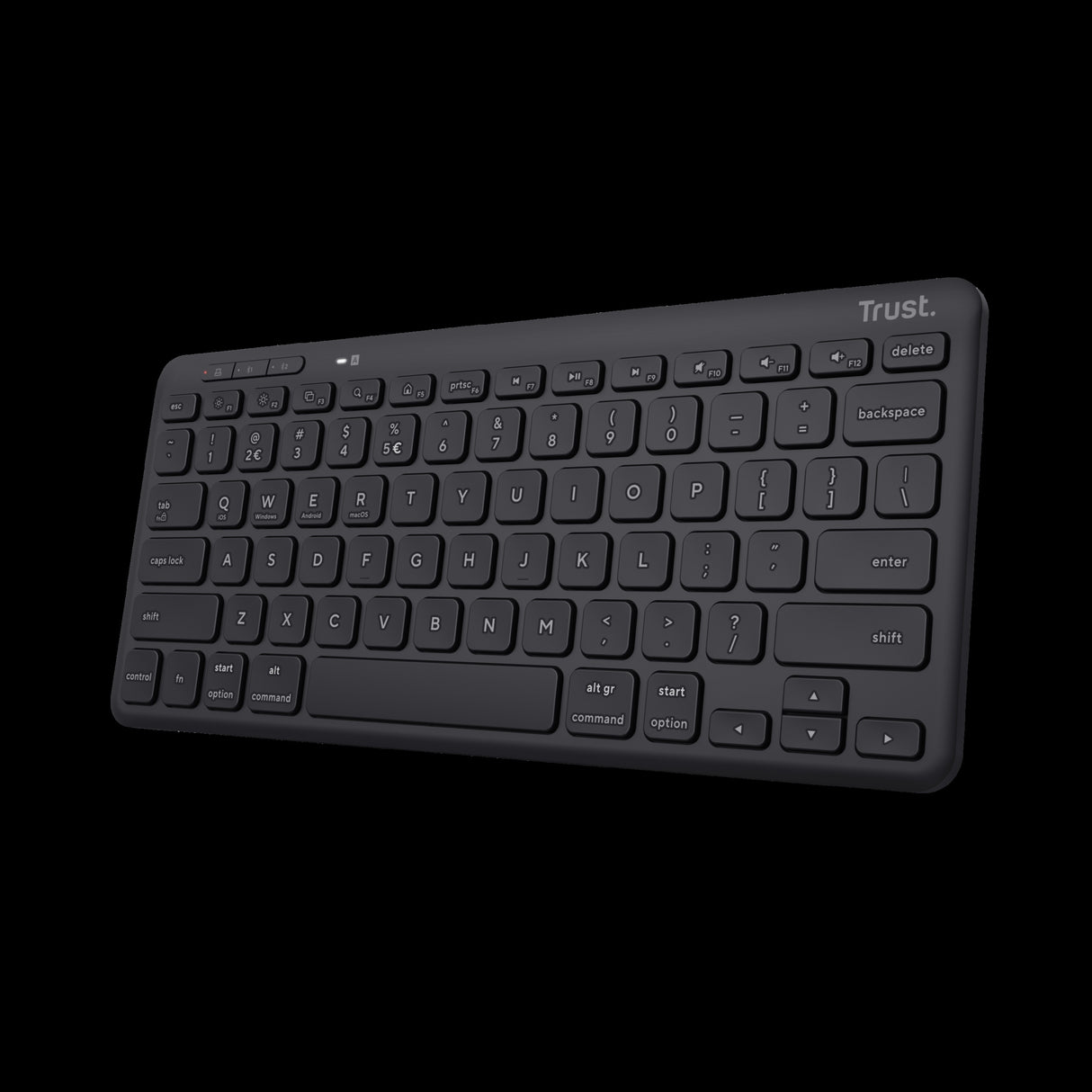 Trust teclado inalambrico en español eco recargable - 25059