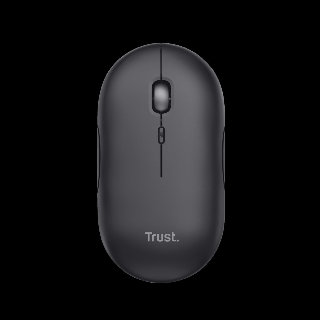 Trust mouse recargable inalambrico silencioso color negro - 24059
