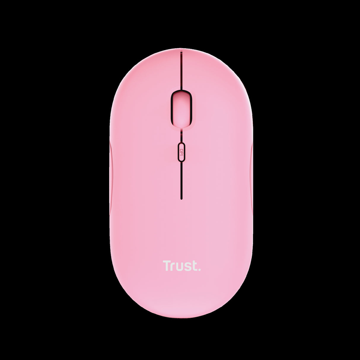 Trust mouse recargable inalambrico silencioso color rosa con - 24125