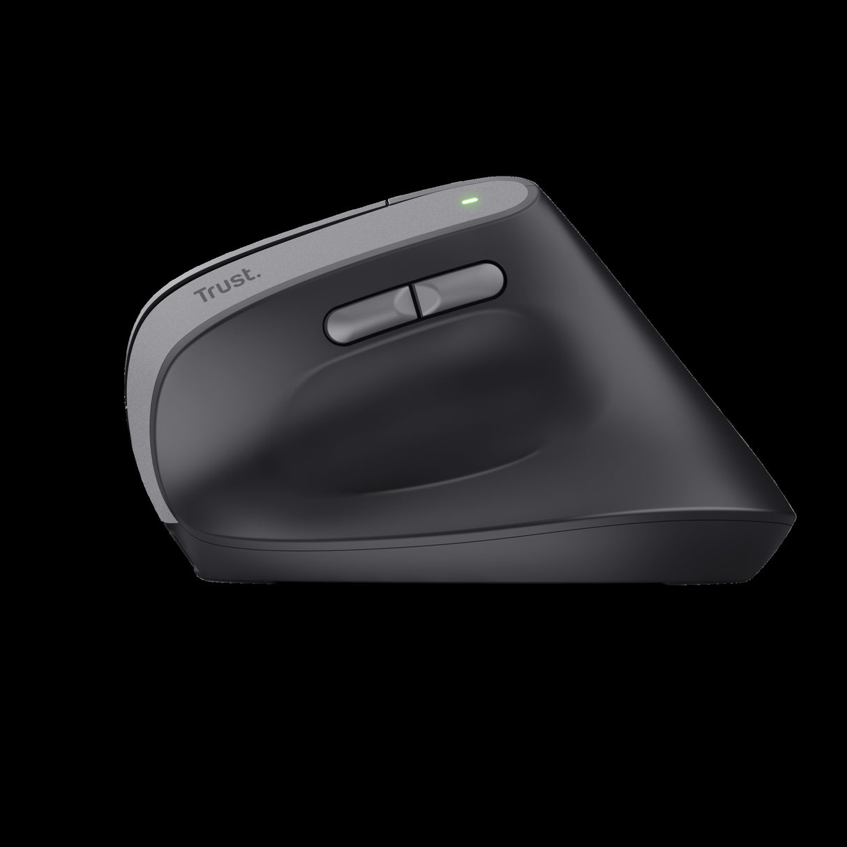 Trust mouse ergononico color negro inalambrico y recargable - 25145