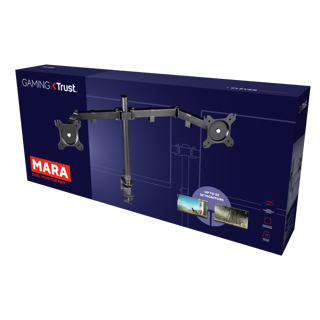 Trust brazo para monitor dual flexible - 23941