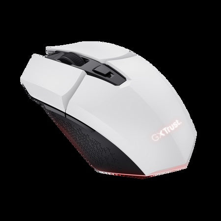 Trust mouse gaming inalambrico GXT 110 Felox recargable con iluminación LED multicolor blanco - 25069