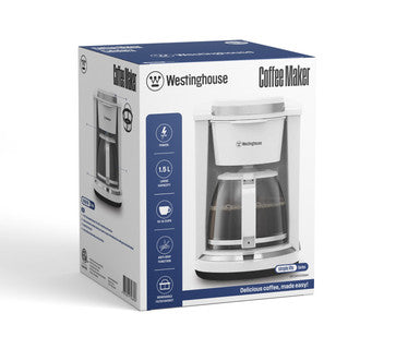 Westinghouse cafetera 12 tz con filtro blanca - WKCMYD19WH