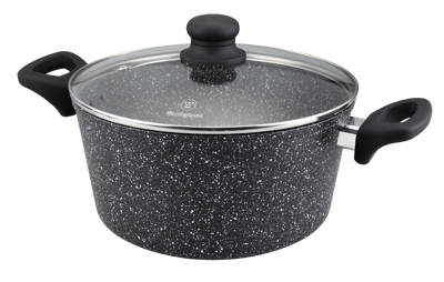 Westinghouse cacerola con tapa marmol negro 28 cm WCCC0009028MBB