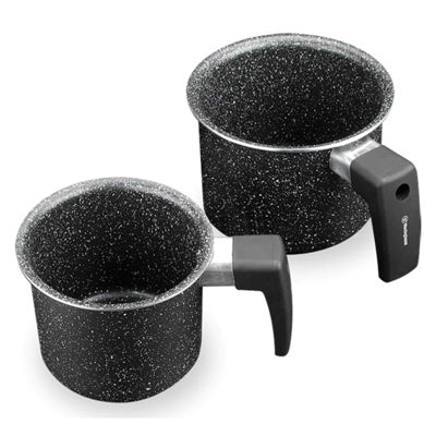 Westinghouse set de 2 ollas para leche marmol negro 12cm WCCS000902AMBB