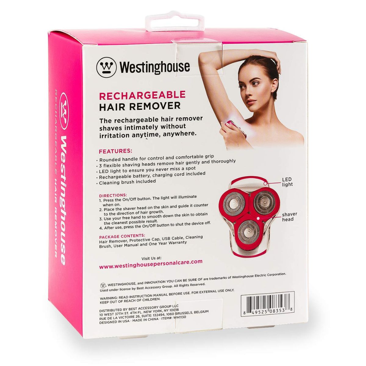 Westinghouse rasuradora rotativa para dama (usb) WH1130