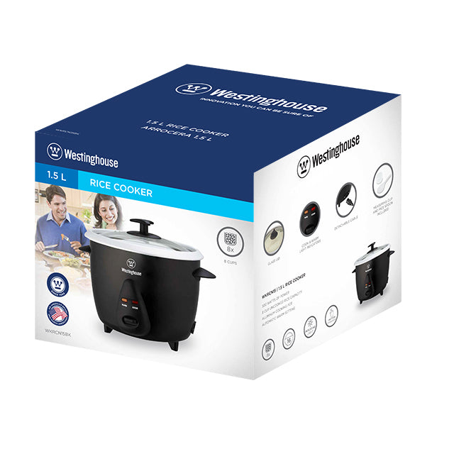 Westinghouse olla arrocera 8 tz (1,5 L) negra WKRCN15BK