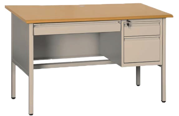 ESCRITORIO LICHE ACERO BEIGE E-04