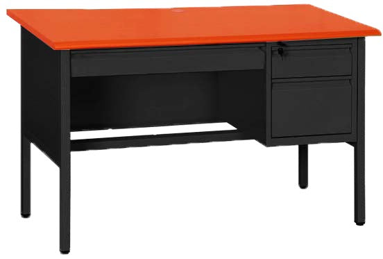 ESCRITORIO LICHE ACERO NEGRO E-05