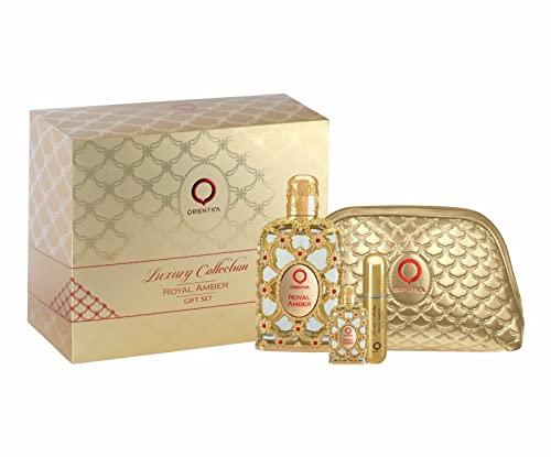 SET ORIENTICA ROYAL AMBER 4 PIEZAS