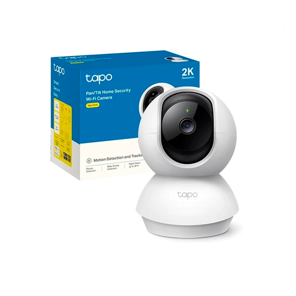 TP-link camara de vigilancia Wi-Fi de 360° con vista 2K 3MP y deteccion IA - Tapo C210