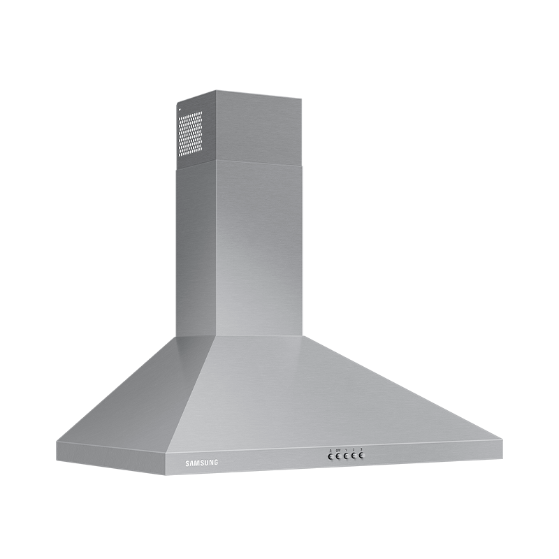 Campana 30" 200 CFM 2 velocidades luces LED 53 dBA Silver