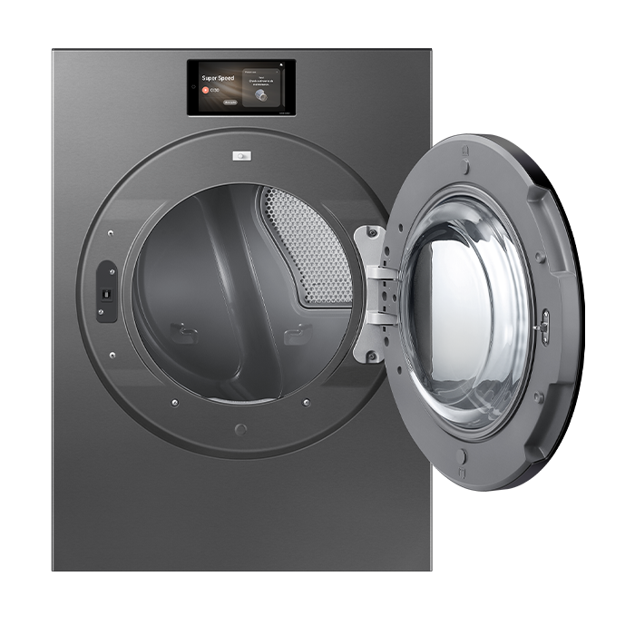 Secadora 24 Kg Gas Carga Frontal Touch Screen Negra