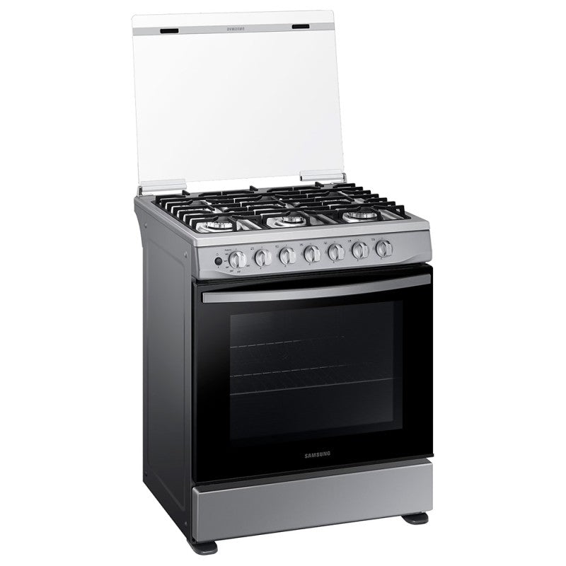 Estufa Gas 30" 6 Quemadores Plateado
