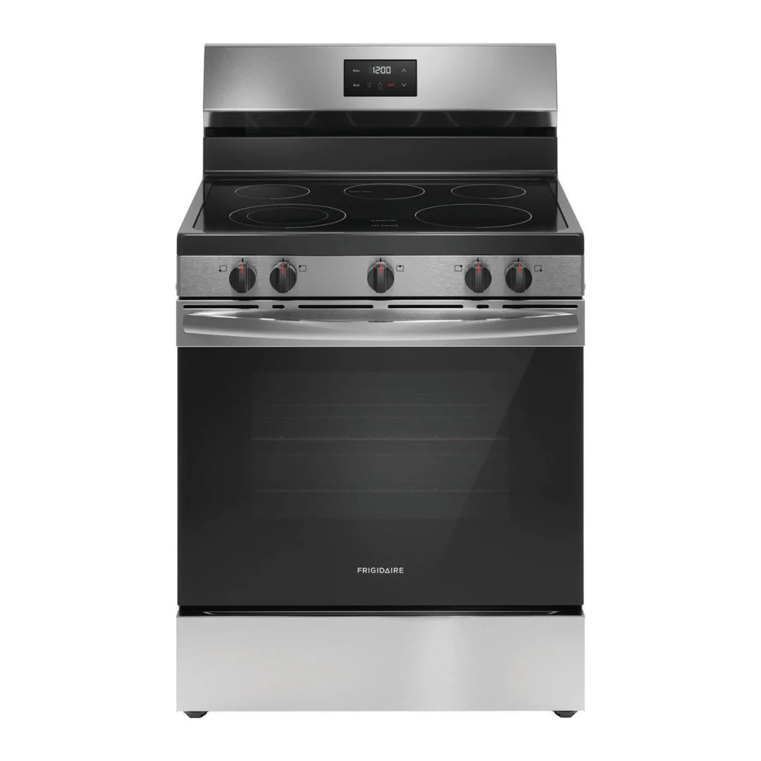 Frigidaire Cocina Electrica 30" Vitroceramica 5 quemadores Acero Inoxidable FKCP30X2MZI