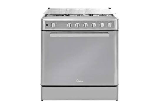 Midea Cocina De gas de 30" 6 quemadores Plateado MGS30FS1BIABGF-CA