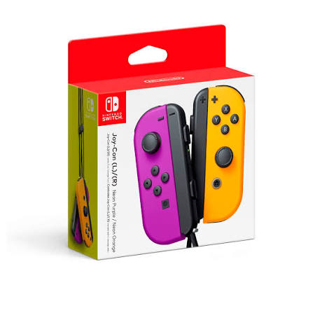 Control Nintendo Switch Joy-Con L/R Neon Purple/Orange HAC-A-JAQAA
