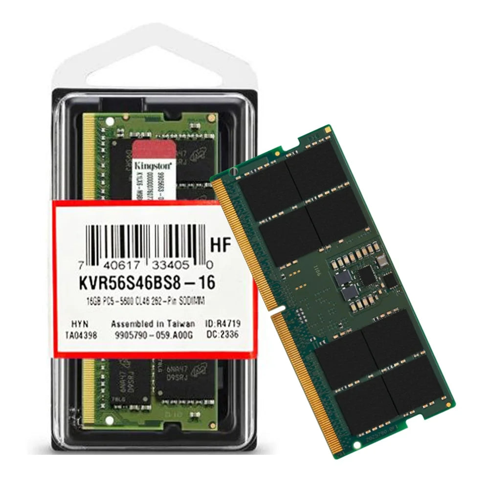 Kingston memoria so dimm DDR5 5600MHz – 16GB - KVR56S46BS8-16