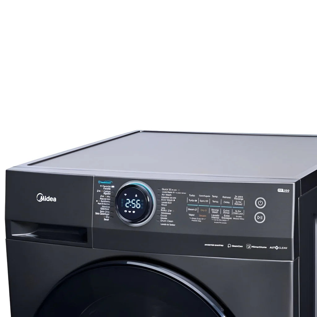 Midea lavasecadora carga frontal gris ultra motion alta eficiencia 15Kg MF200D150WB/T-CA