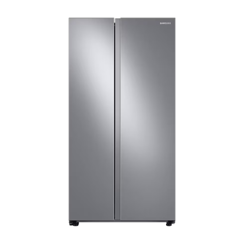 Refrigerador 20 pies Side by side sin dispensador plateada