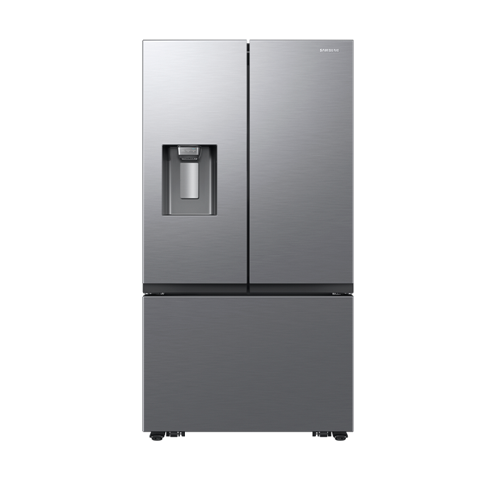 Refrigerador 22 Pies 3 Door con dispensador Plateado Mate