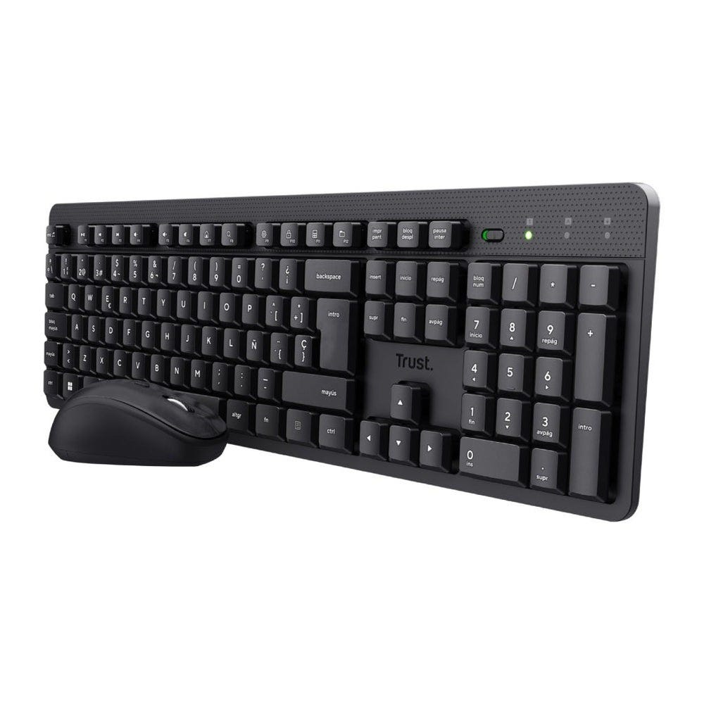 Trust teclado y mouse inalambricos en español - 25433