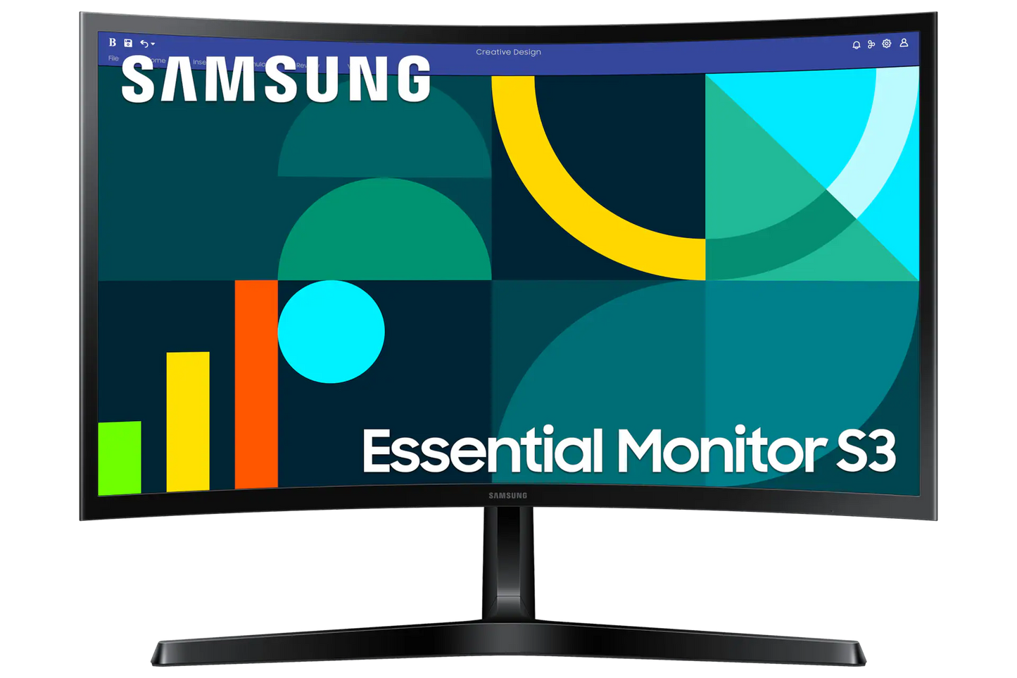 Samsung monitor LED curvo 24" LS24D366GANXZA