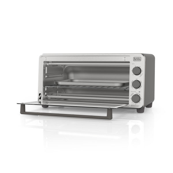 Black + Decker horno tostador 15 lts extra ancho color gris - TO8230-0GDLA