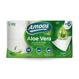 Amoos papel higienico decorado 6 rollos paq x 7 aloe vera 165 hjs 3 capas (20mtrs) - H632002
