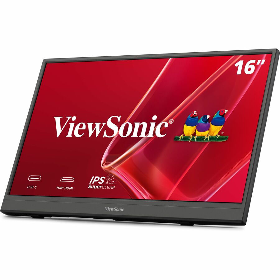Viewsonic Monitors (Non-Touch) 15.6" Portable 1080p IPS Monitor with USB C and mini-HDMI  VA1653