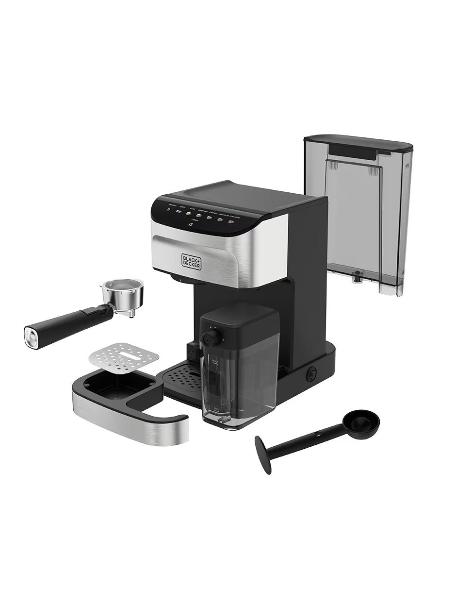Black + Decker maquina de cafe espresso gustoso - EM0412-1SDLA