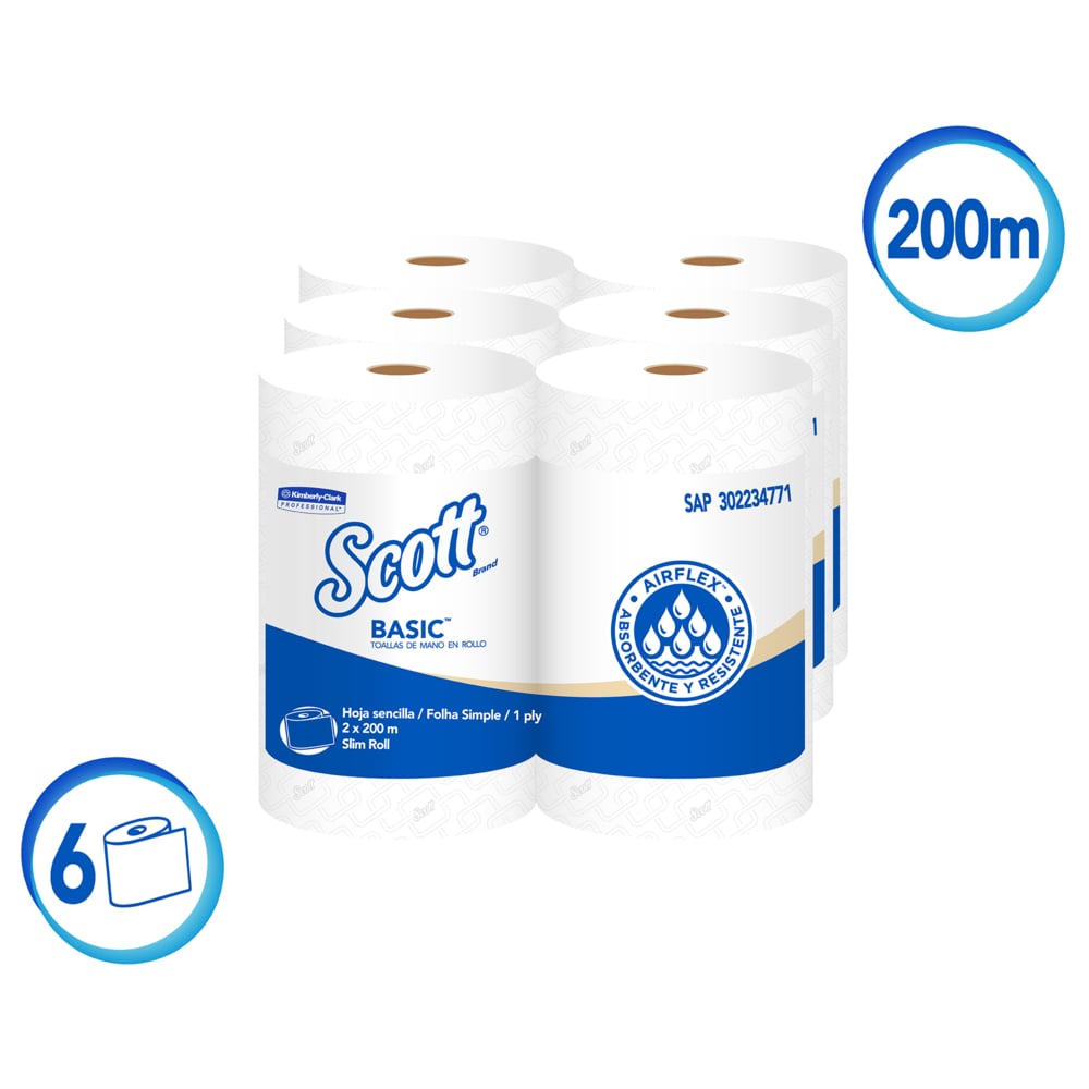 KCP TOALLA SCOTT 1X2X200M 30224771