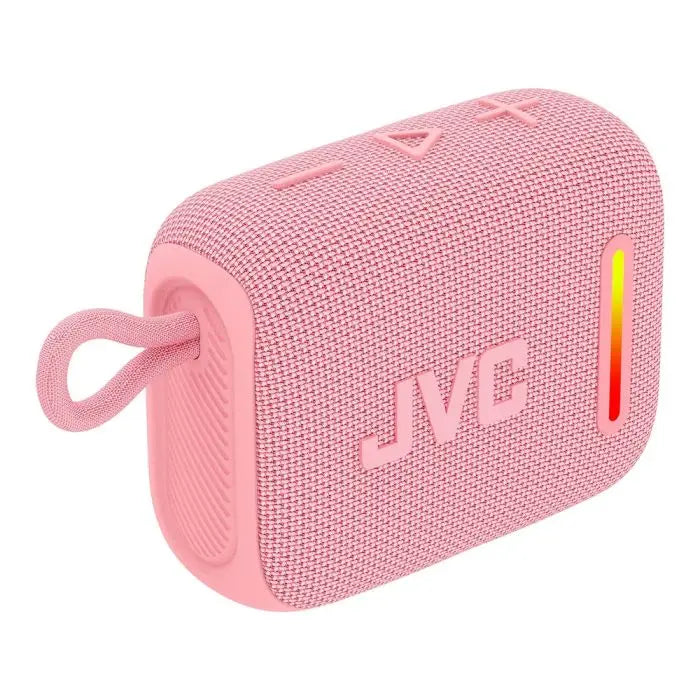 JVC audio portable bluetooth de 5W con luz ambiental resistente al agua rosado - XS-KY2115P