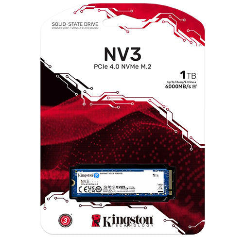Kingston estado solido NV3 PCIe 4.0 NVMe SSD - SNV3S/1000G