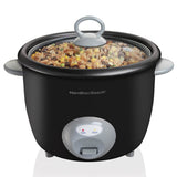 HB  20 Cup Blk Glass Lid Rice Ckr 37542