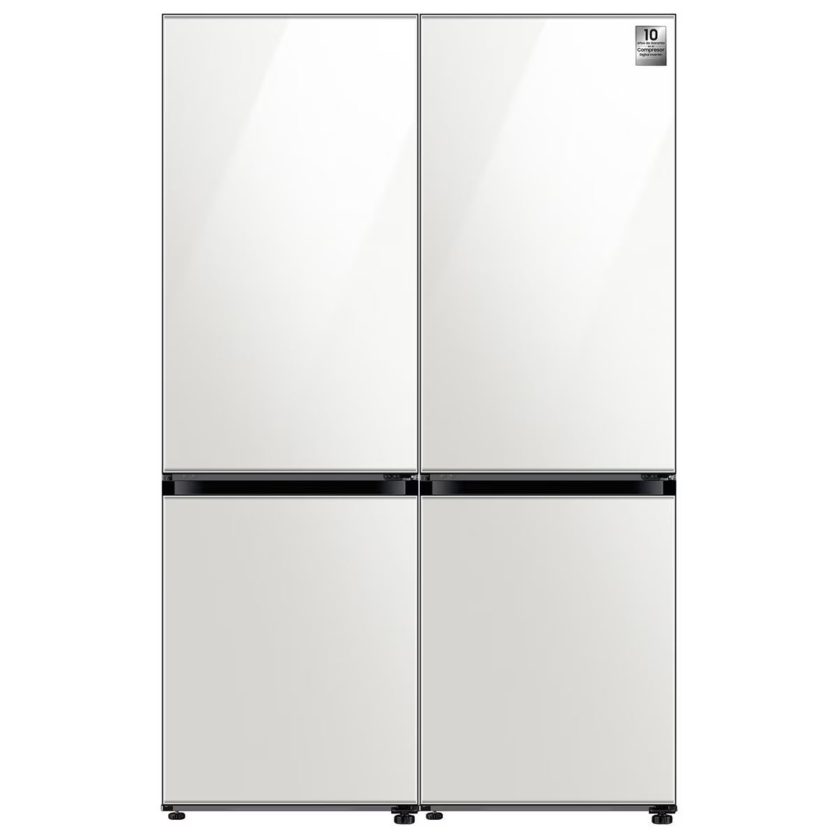 Refrigerador de puerta francesa estilo T a medida con centro de bebidas 29" Blanca WIFI