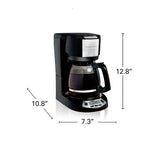 HB Coffeemaker Black 12 Cup 49615