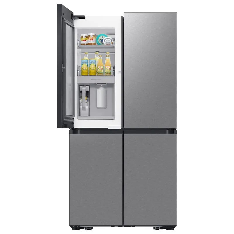 Refrigerador de puerta francesa estilo T a medida con centro de bebidas 23" gris WIFI