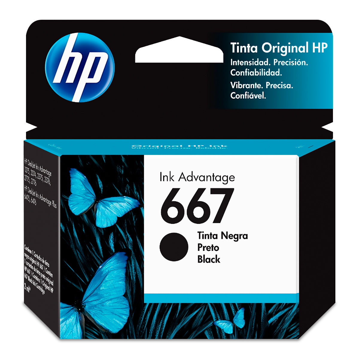 HP cartucho HP 667 negro