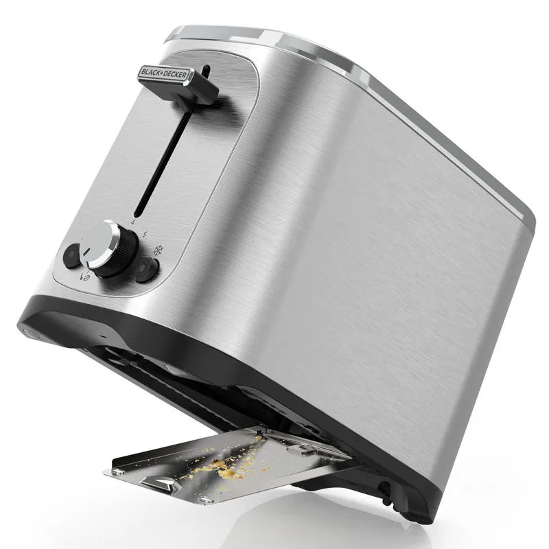 Black+Decker tostadora de pan 2 Rebanadas con 7 niveles ajustables - TR1227-0SDLA