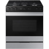 Samsung Estufa Bespoke Gas 5 Quemadores resistente huellas/plancha Acero Inoxidable