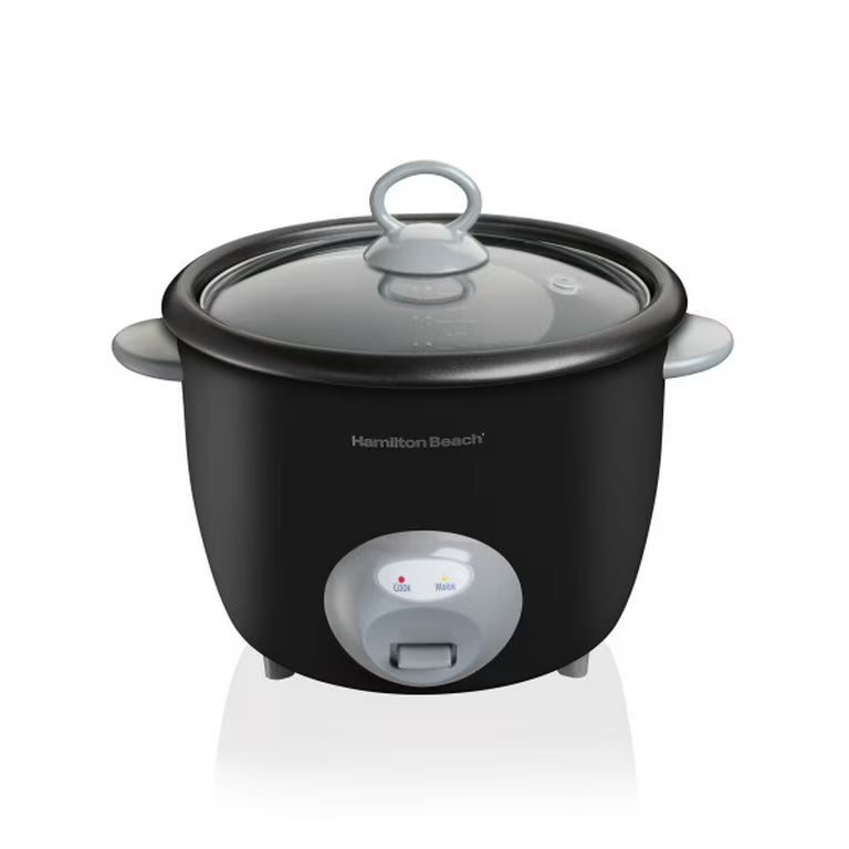 HB  20 Cup Blk Glass Lid Rice Ckr 37542