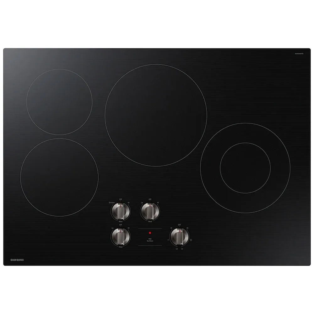 Cooktop Electrica 30" 4 superficies de calor Black