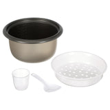 HB  20 Cup Blk Glass Lid Rice Ckr 37542