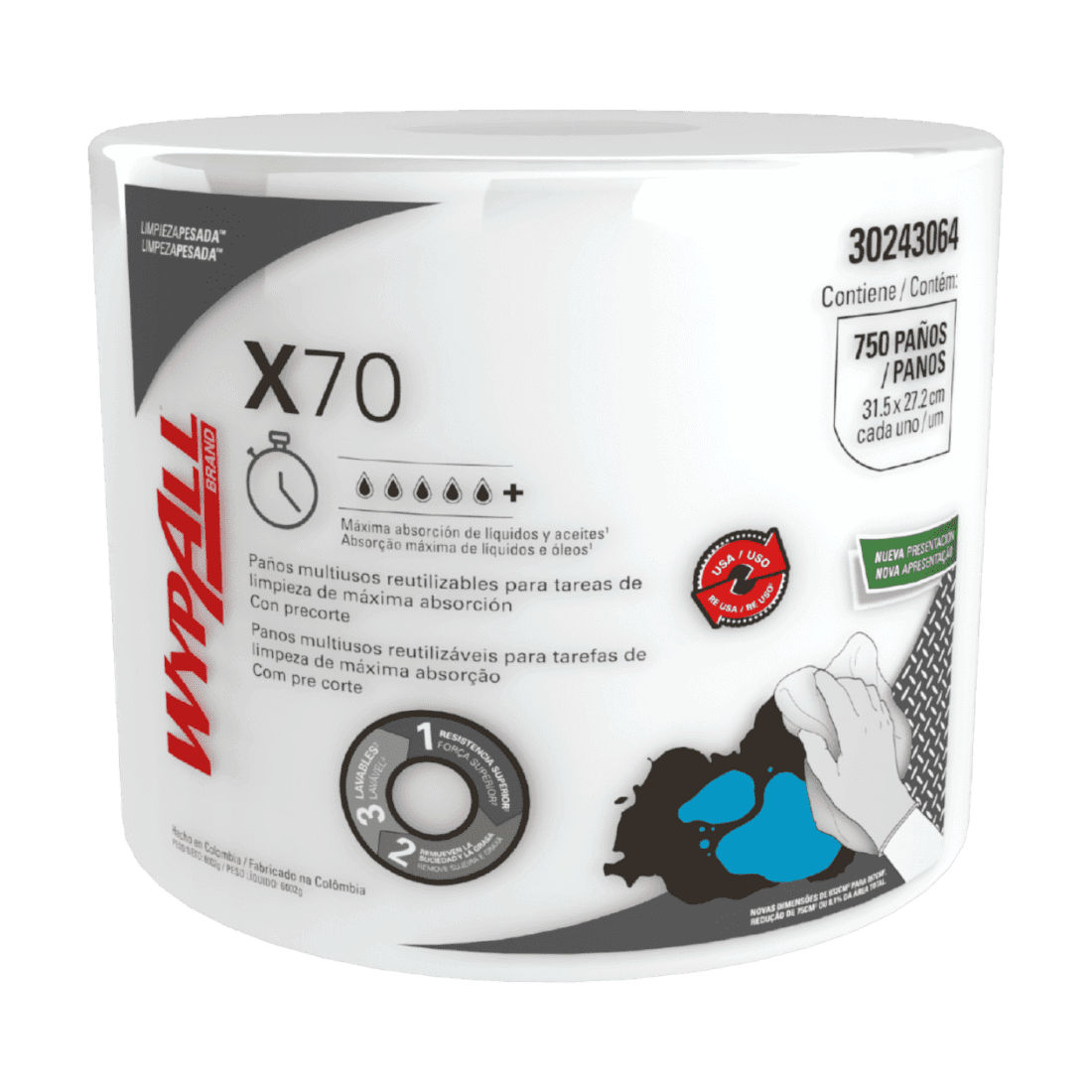 KCP WYPALL X-70 750 PAÑOS 30243064