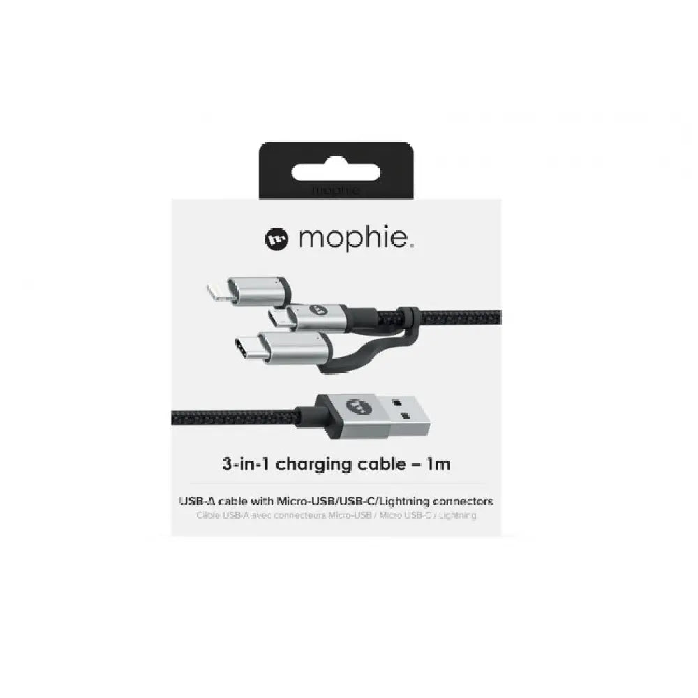 Mophie Cable de carga 3 en 1 1mts