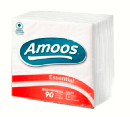 Amoos servilleta cuadrada 33x33 90 h dobles caja 30 paq T622901