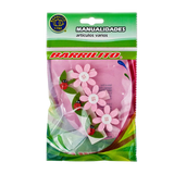 Barrilito clip de madera fieltro flores wclp1 3 piezas