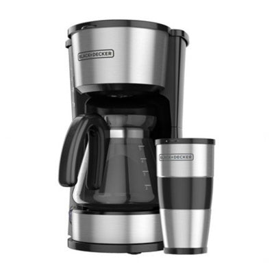 Black + Decker cafetera 5 tazas inox 4 en 1 CM0755S-MX